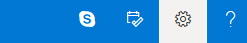 Outlook Settings Button