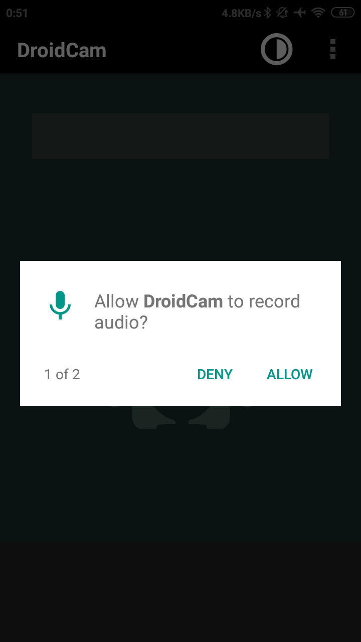 Droidcam Permissions