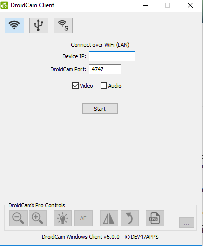 Droidcam Windows Client