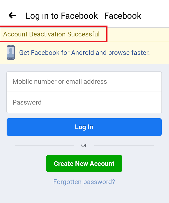 How to deactivate a facebook profile?