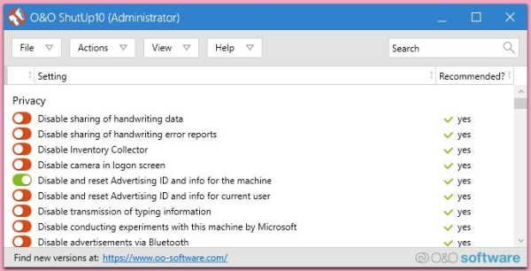 o&o windows 10 shut up