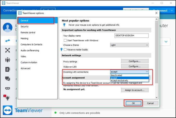 how to use teamviewer on website to connect to a pattern