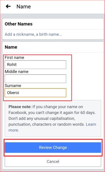 How to Change Your Name on Facebook?