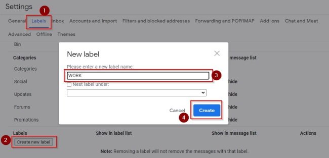 How To Create Folder In Gmail Settings