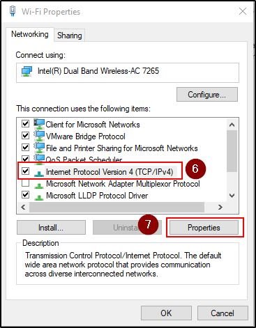 Internet Protocol Version Properties