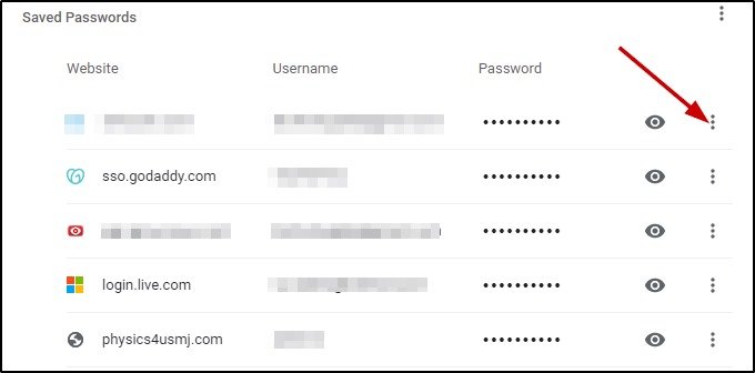 how to unsave login information