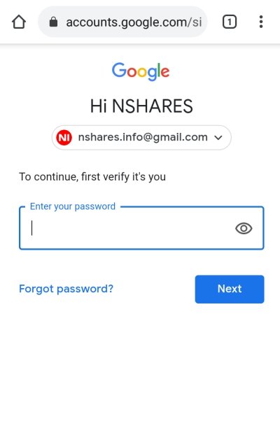 Enter Password To Delete Gmail Account