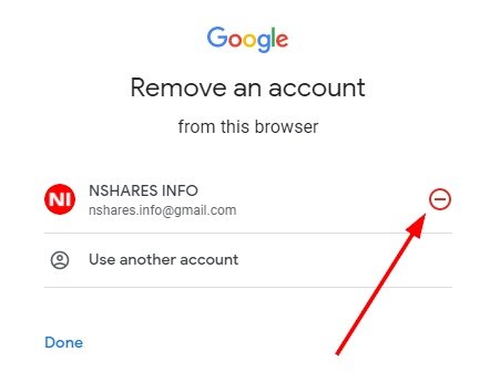Remove An Account From Browser