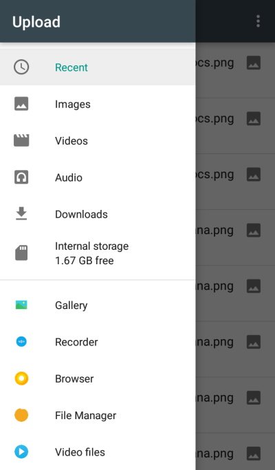 Folder Selection For Uploaing To Google Drive