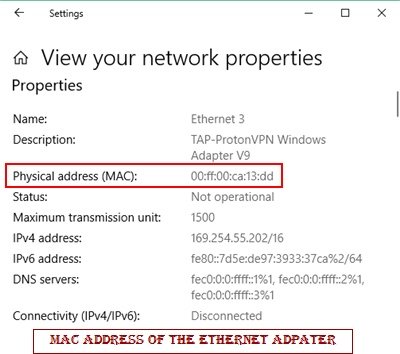 how to check mac address on macbook