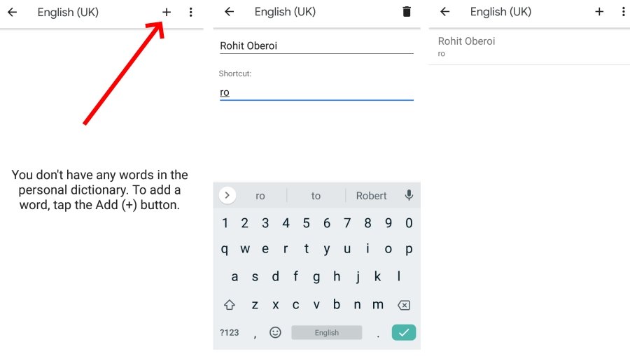 Add New Words On Android Keyboard Dictionary