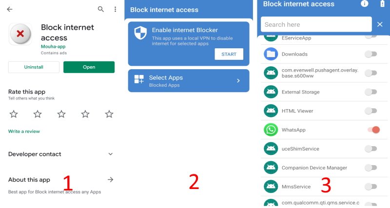 Block An Application From Accessing The Internet On Android