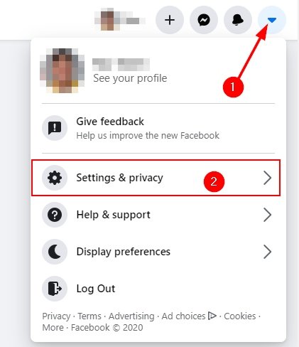 Facebook Settings &Amp; Privacy Option