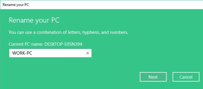 Rename Windows Computer