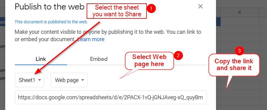 2 Methods to Share a Specific Tab(Sheet) in Google Sheets