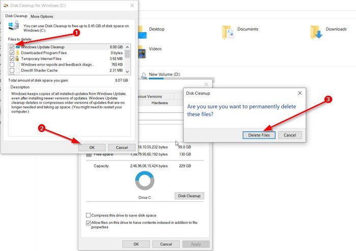 How to Delete Windows (Update)Backup Files in Windows 10