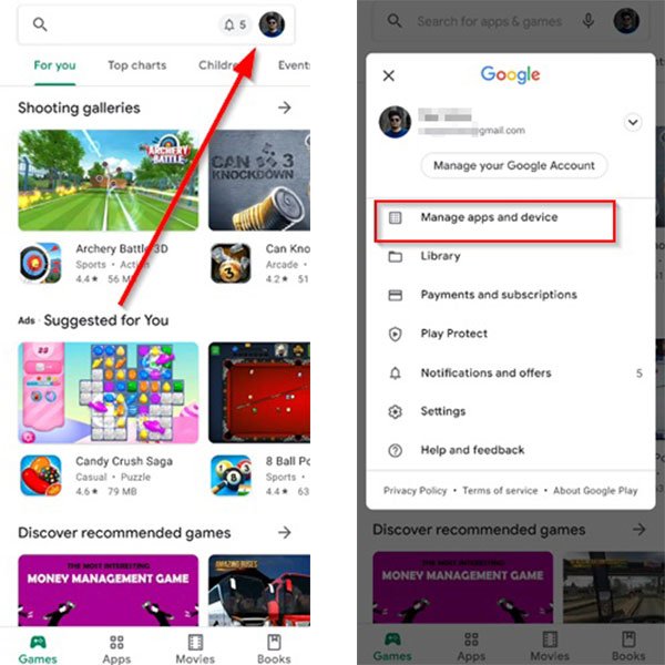 Google Play Store Manage Apps &Amp; Devices