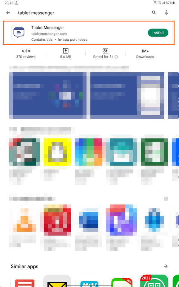 Download Tablet Messenger From Play Store
