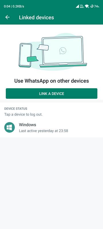 Link A New Device On Whatsapp